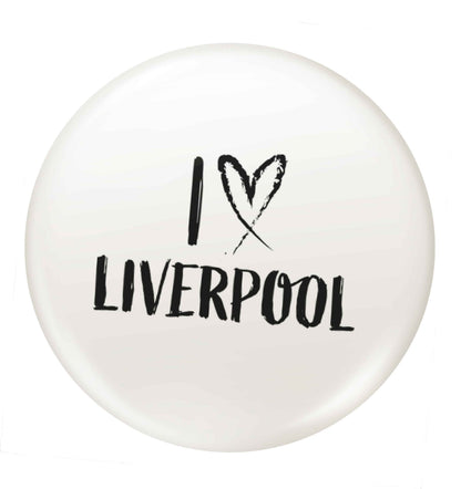 I love Liverpool small 25mm Pin badge