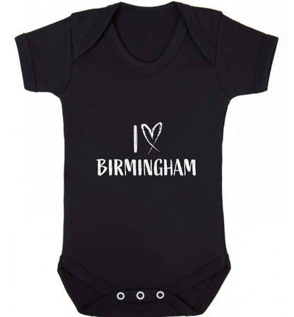 I love Birmingham baby vest black 18-24 months
