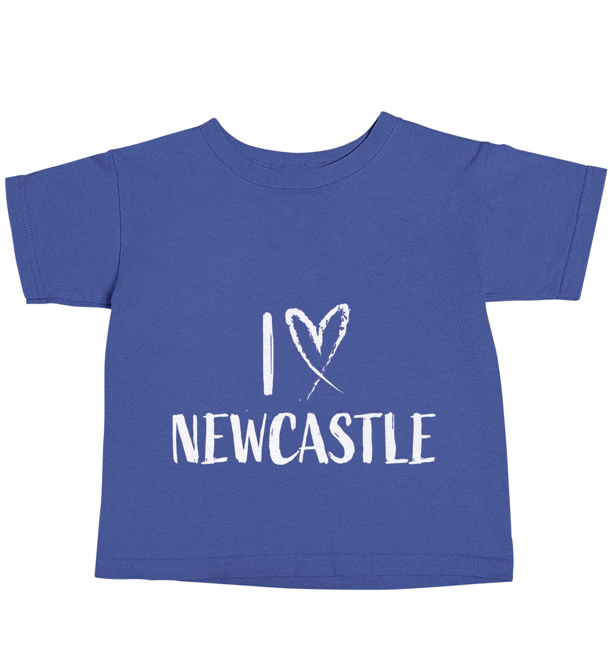 I love Newcastle blue baby toddler Tshirt 2 Years