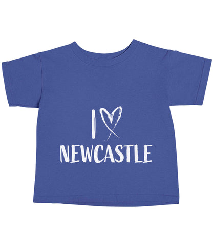 I love Newcastle blue baby toddler Tshirt 2 Years