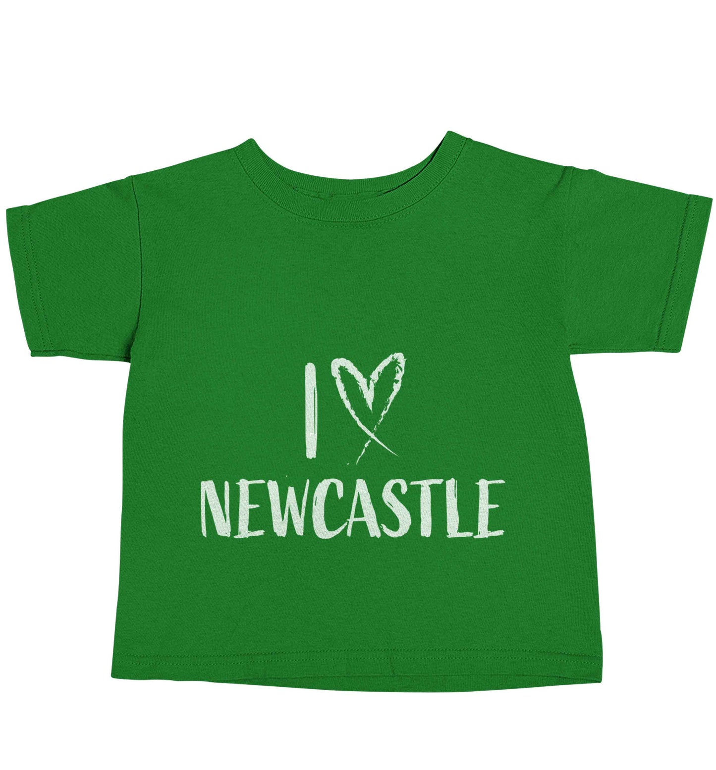 I love Newcastle green baby toddler Tshirt 2 Years