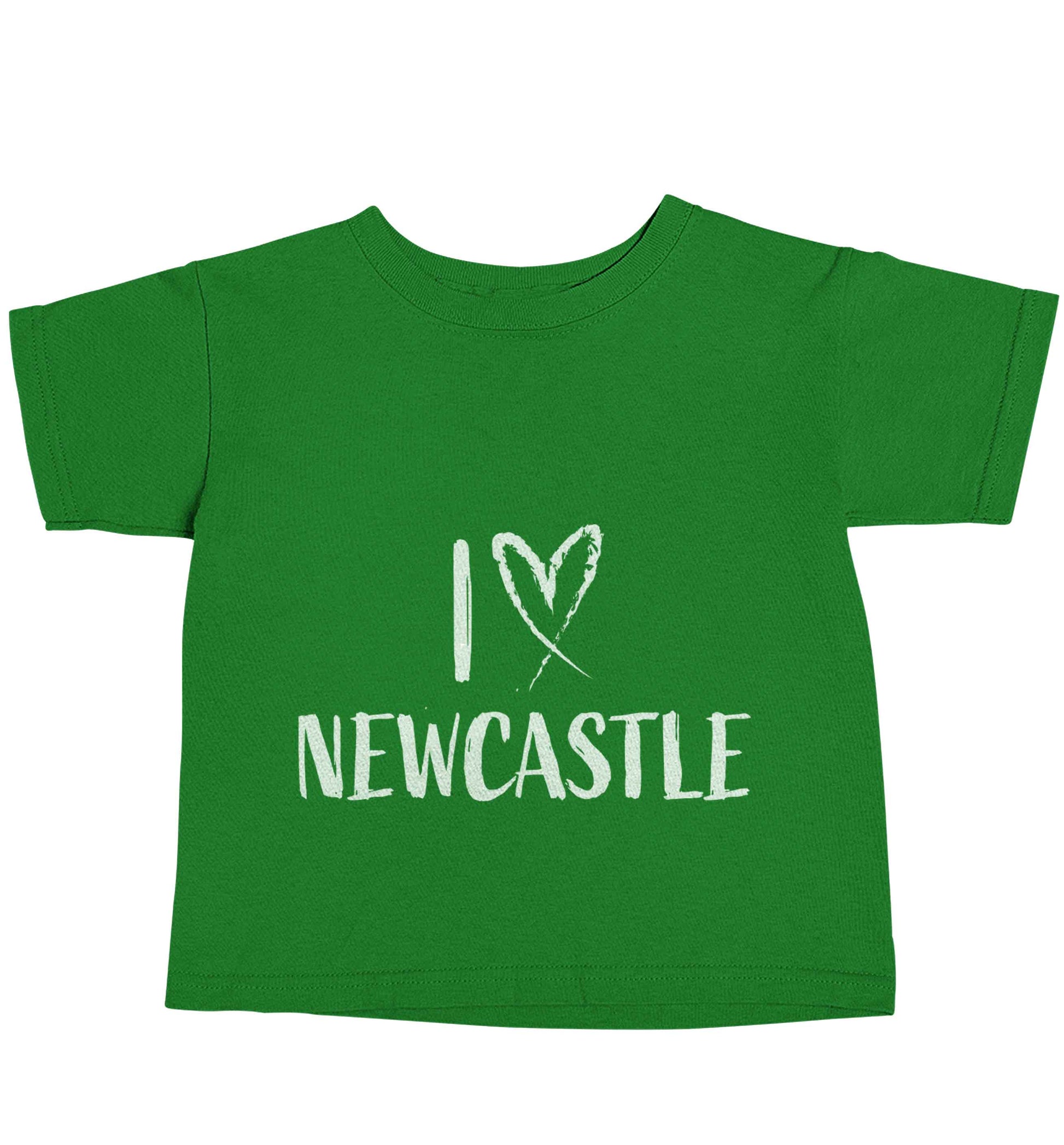 I love Newcastle green baby toddler Tshirt 2 Years