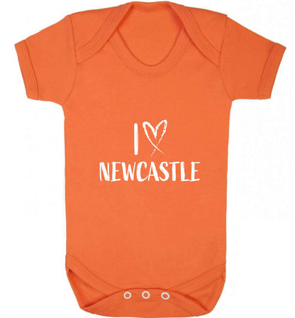 I love Newcastle baby vest orange 18-24 months