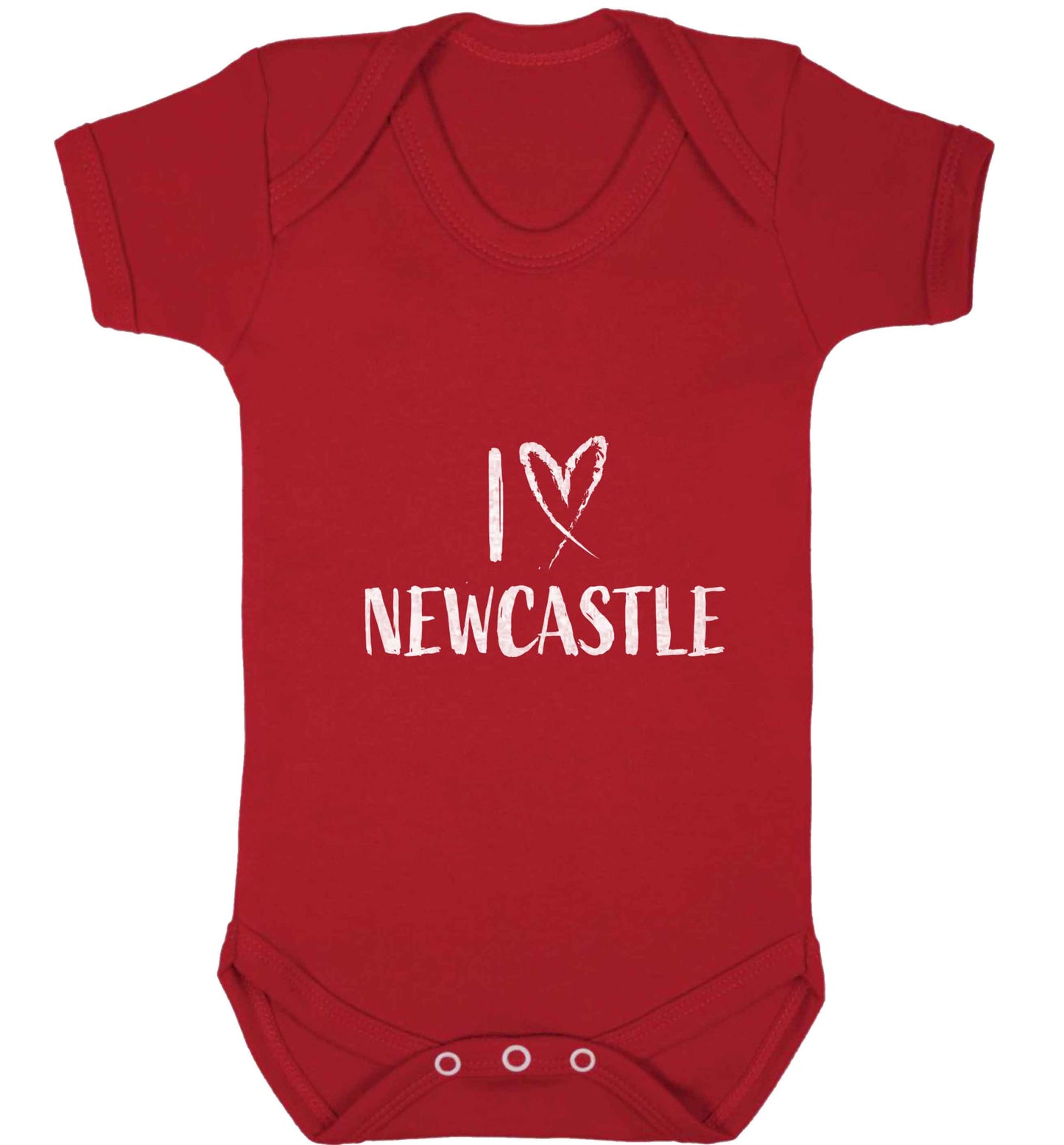 I love Newcastle baby vest red 18-24 months
