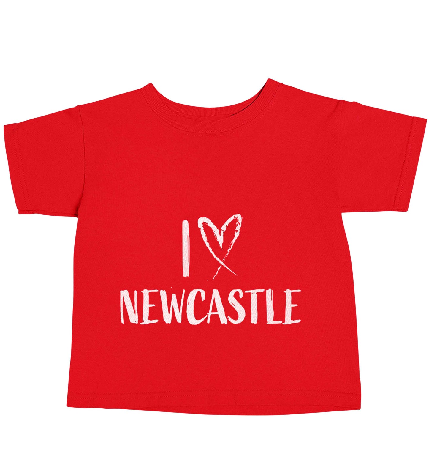 I love Newcastle red baby toddler Tshirt 2 Years
