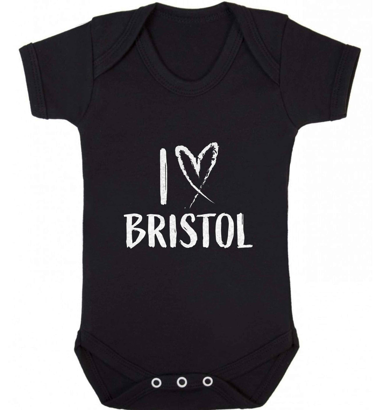 I love Bristol baby vest black 18-24 months