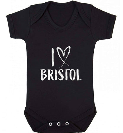 I love Bristol baby vest black 18-24 months
