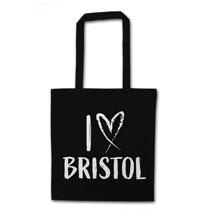I love Bristol black tote bag