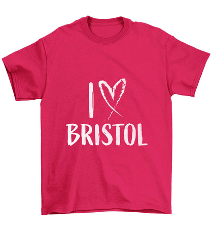 I love Bristol Children's pink Tshirt 12-13 Years