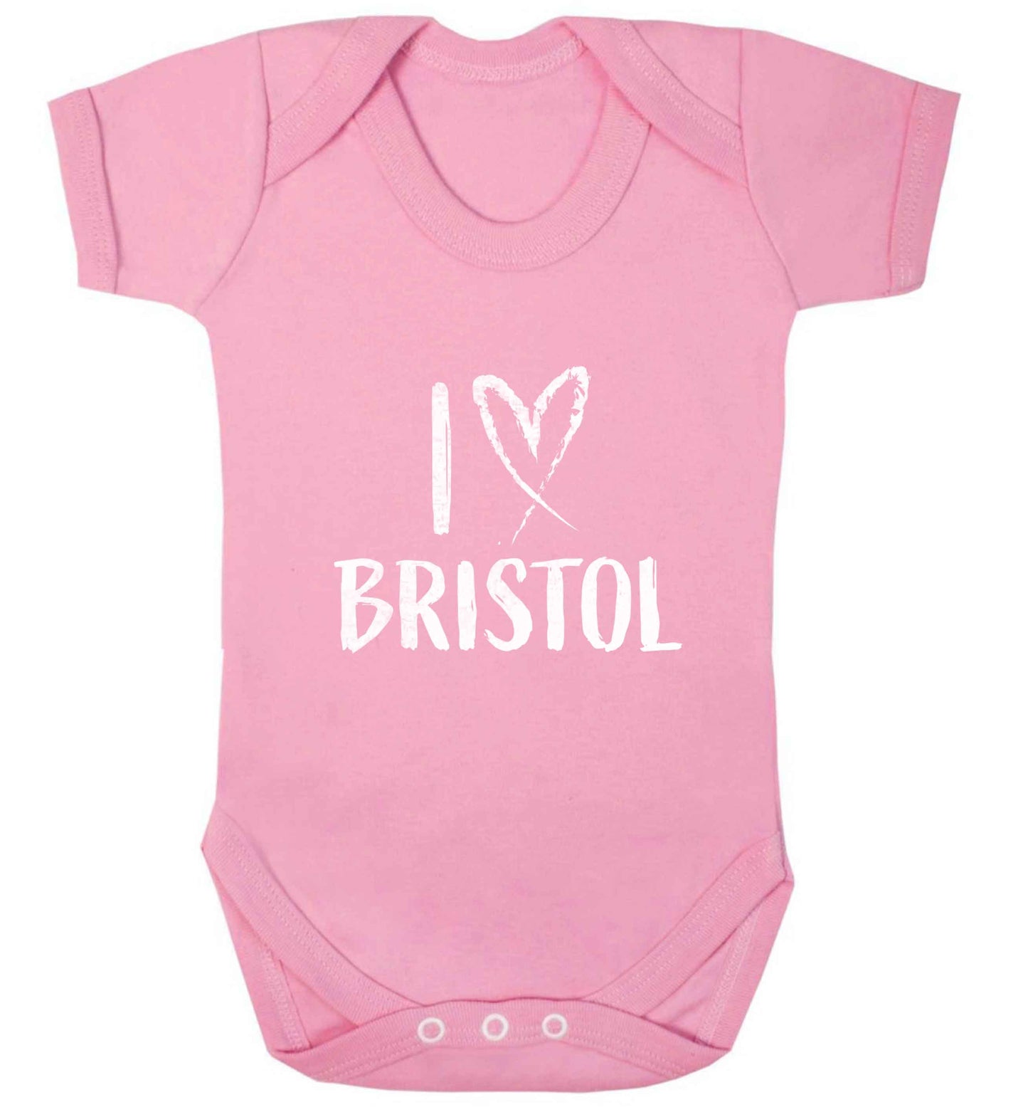 I love Bristol baby vest pale pink 18-24 months