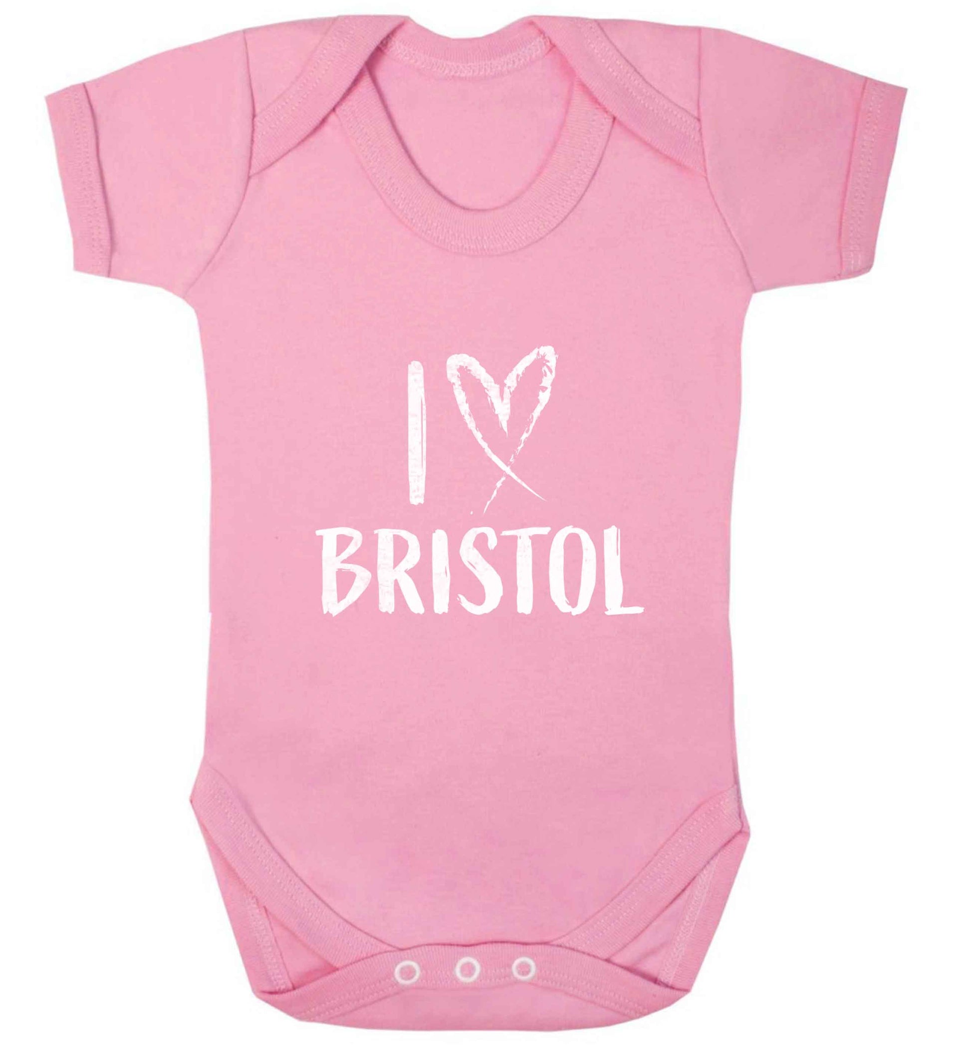 I love Bristol baby vest pale pink 18-24 months