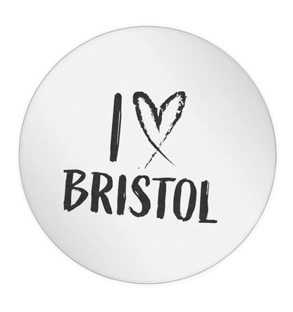 I love Bristol 24 @ 45mm matt circle stickers