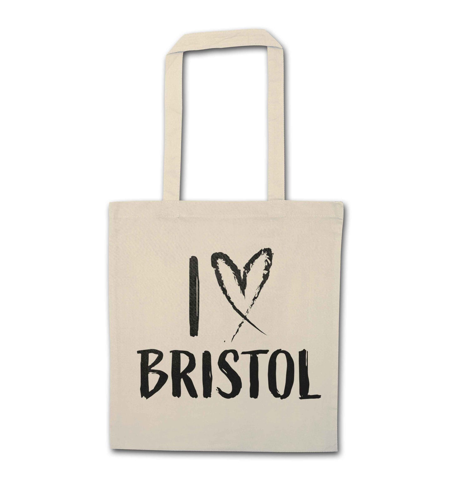 I love Bristol natural tote bag
