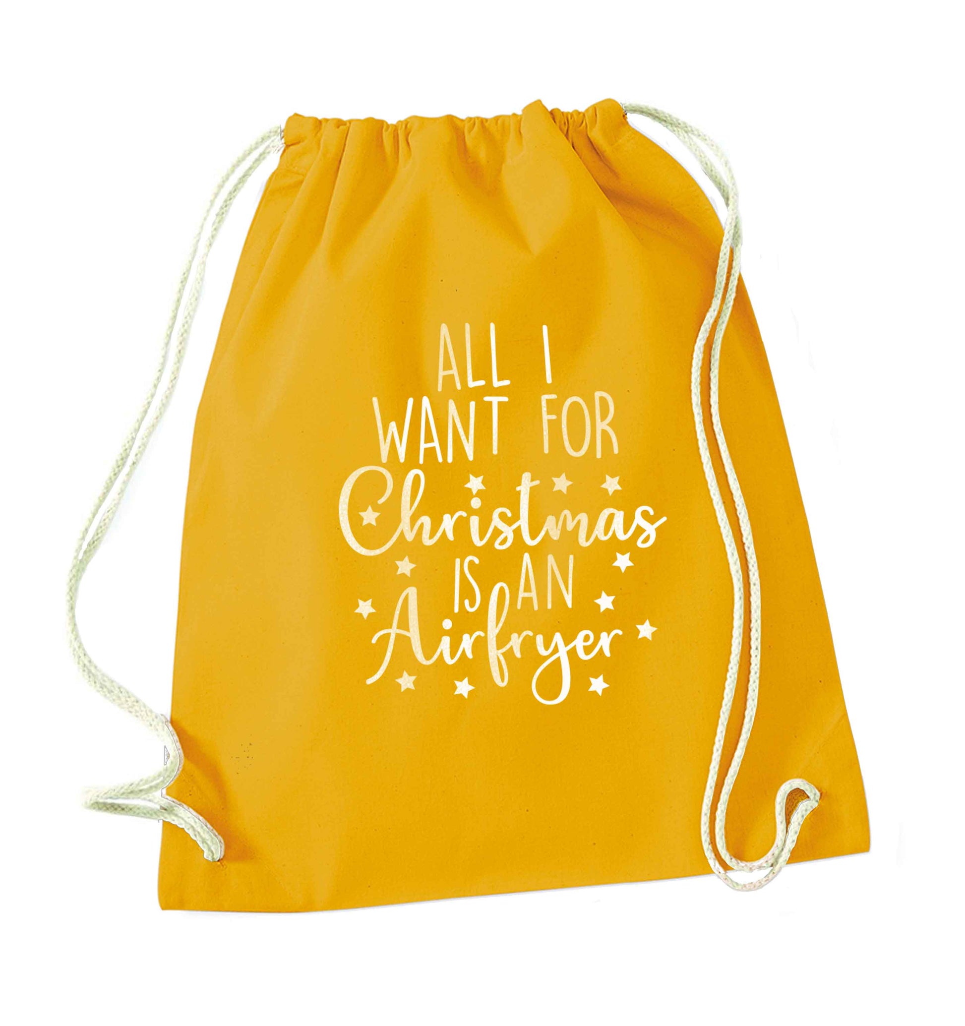All I want for Christmas is an airfryermustard drawstring bag