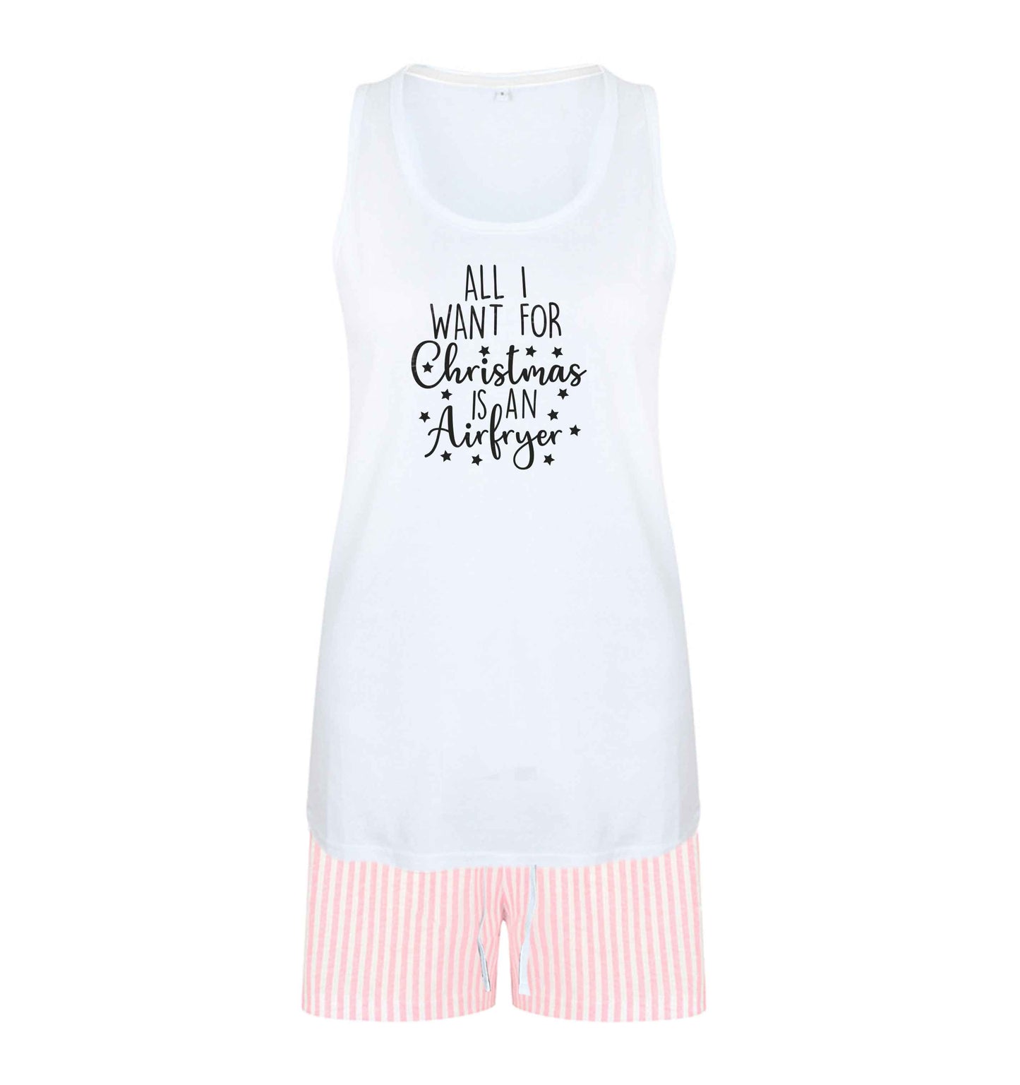 All I want for Christmas is an airfryersize XL women's pyjama shorts set in pink 