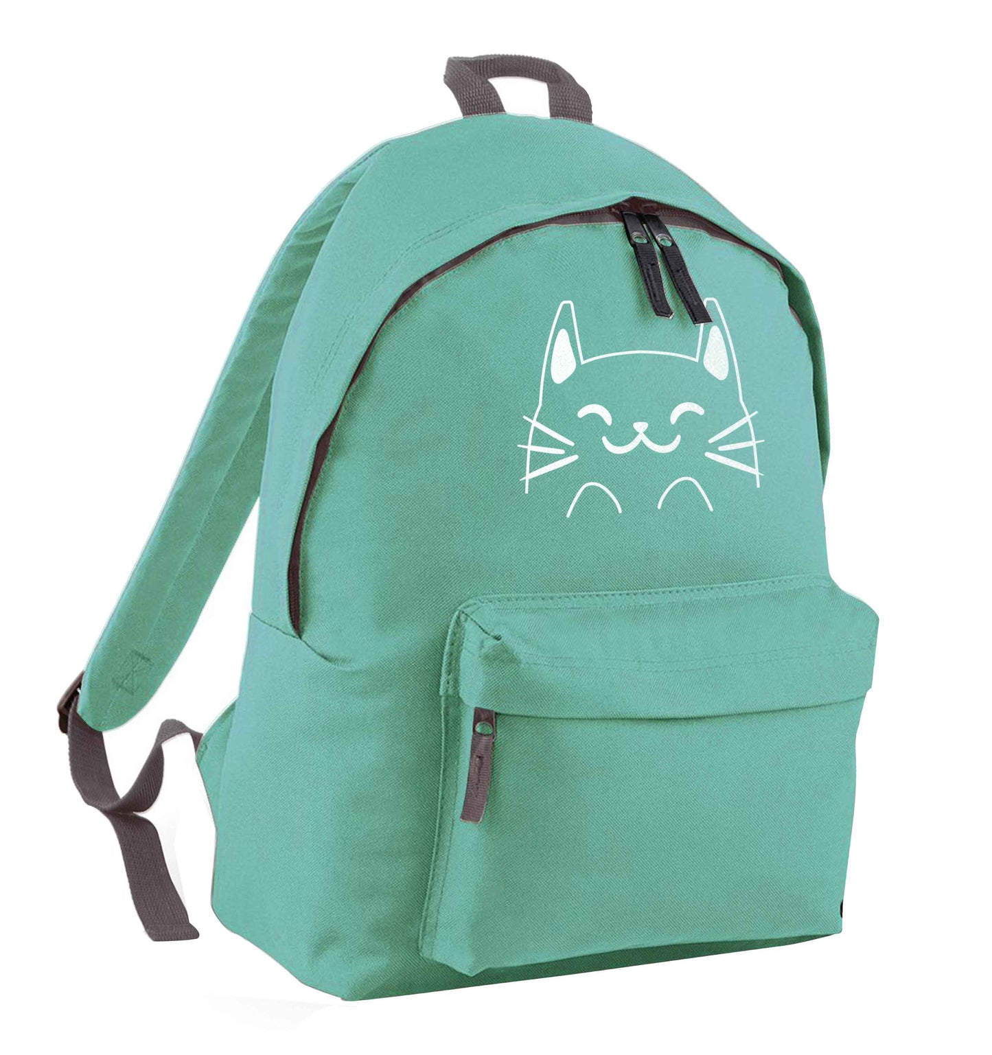 Cat illustration mint adults backpack