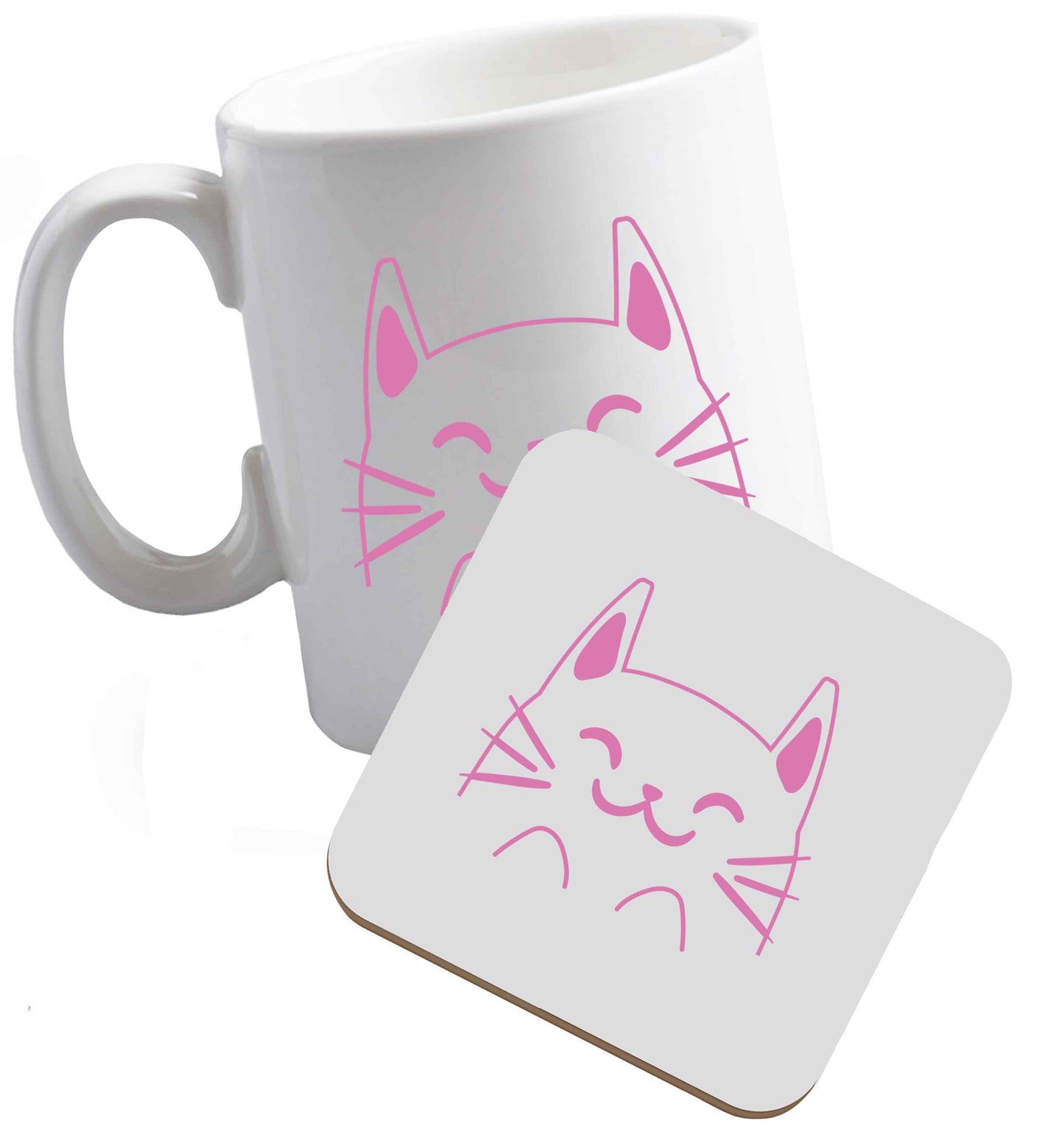 10 oz Tis The Season to Drink Whisky ceramic mug and coaster set right handed