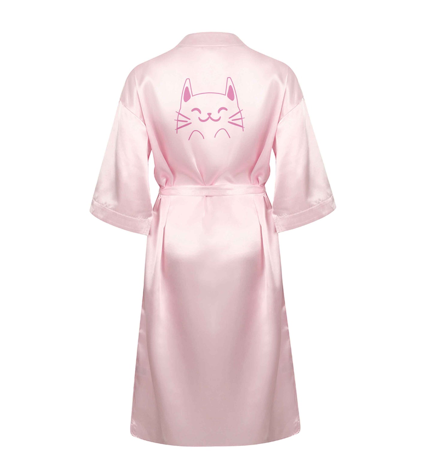 Cat illustration XL/XXL pink ladies dressing gown size 16/18