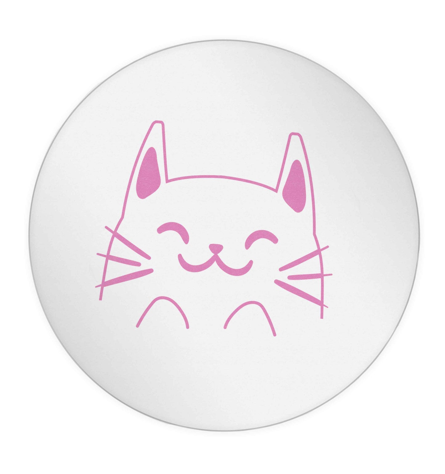 Cat illustration 24 @ 45mm matt circle stickers