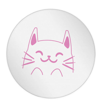 Cat illustration 24 @ 45mm matt circle stickers