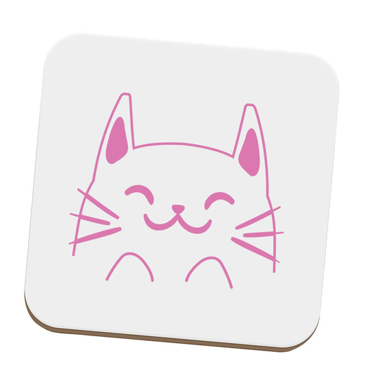 Cat illustration set of four coasters