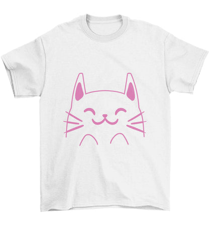 Cat illustration Children's white Tshirt 12-13 Years