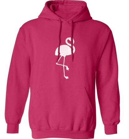 Pink flamingo adults unisex pink hoodie 2XL