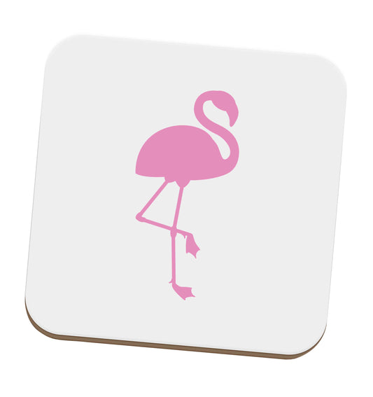 Pink flamingo set of four coasters