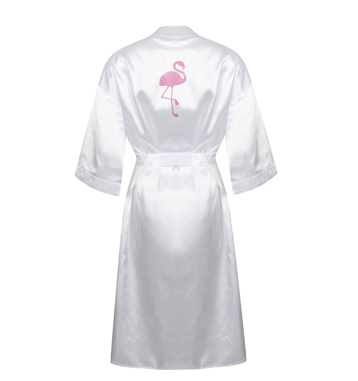 Pink flamingo XL/XXL white ladies dressing gown size 16/18