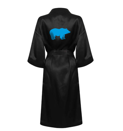 Blue bear XL/XXL black ladies dressing gown size 16/18
