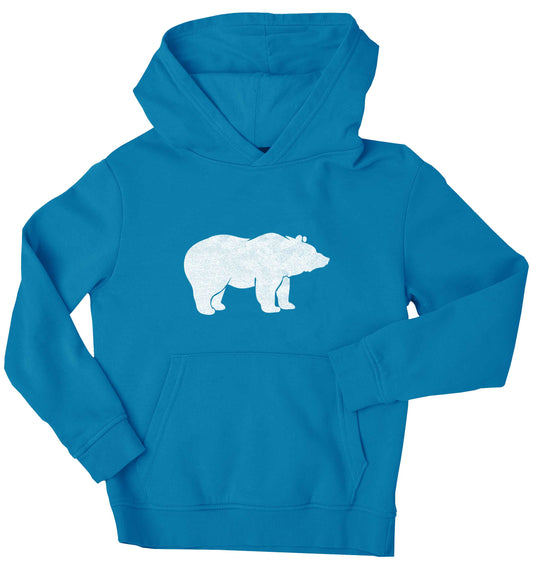 Blue bear children's blue hoodie 12-13 Years