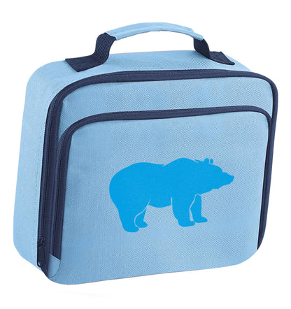 Blue bear insulated blue lunch bag cooler