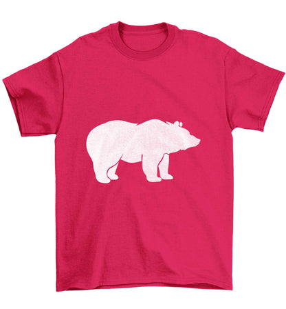 Blue bear Children's pink Tshirt 12-13 Years