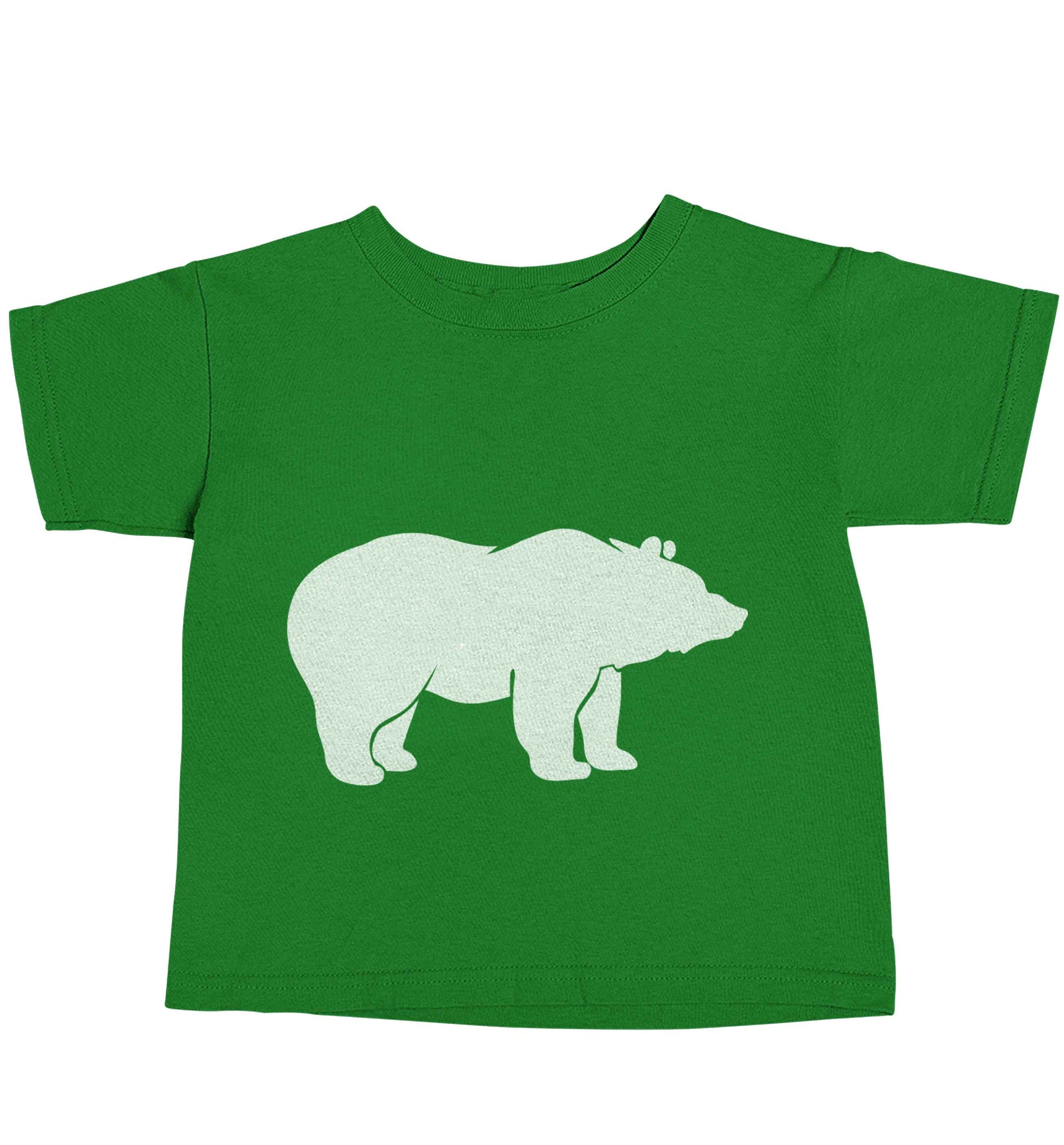 Blue bear green baby toddler Tshirt 2 Years