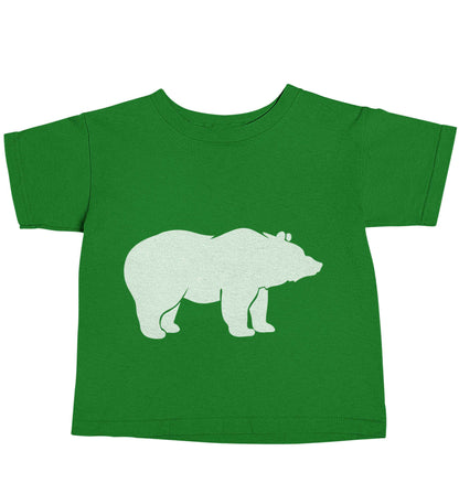Blue bear green baby toddler Tshirt 2 Years