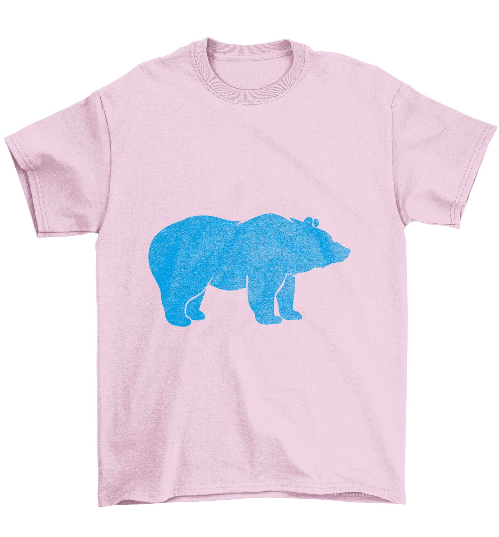 Blue bear Children's light pink Tshirt 12-13 Years