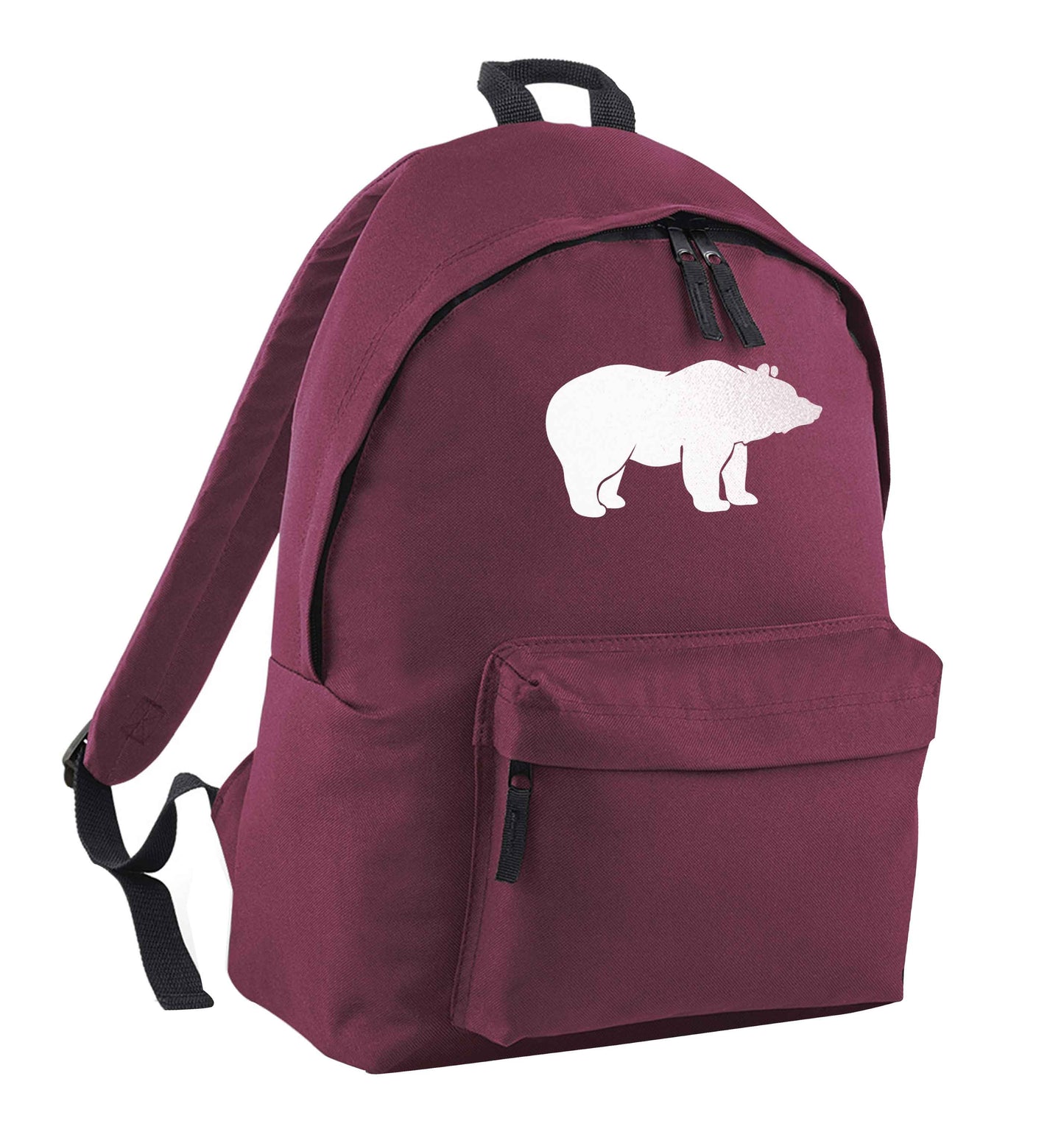 Blue bear maroon adults backpack
