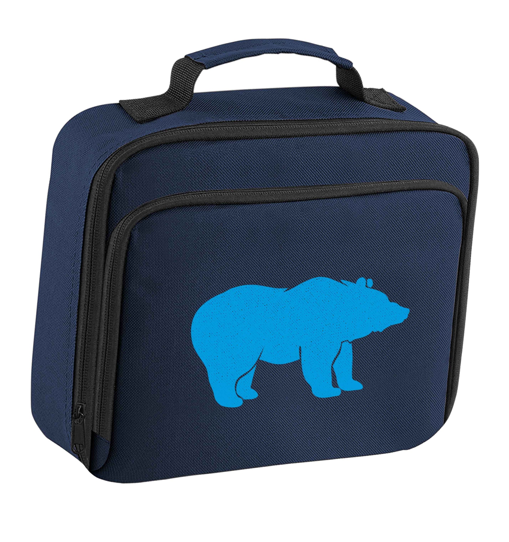Blue bear insulated navy lunch bag cooler