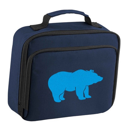 Blue bear insulated navy lunch bag cooler