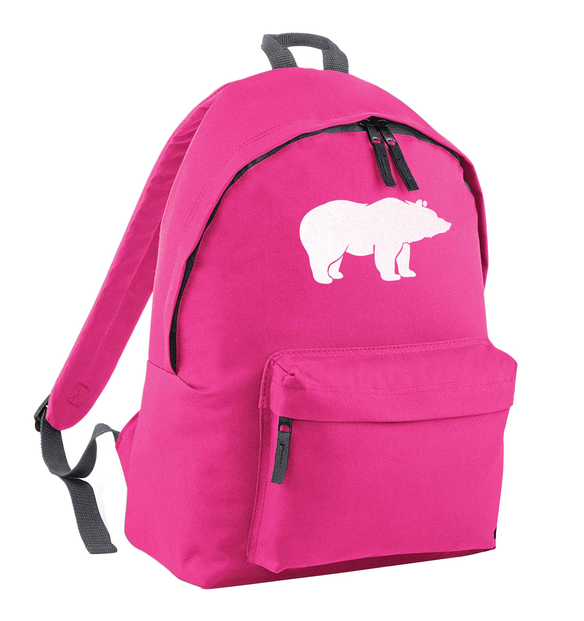 Blue bear pink adults backpack
