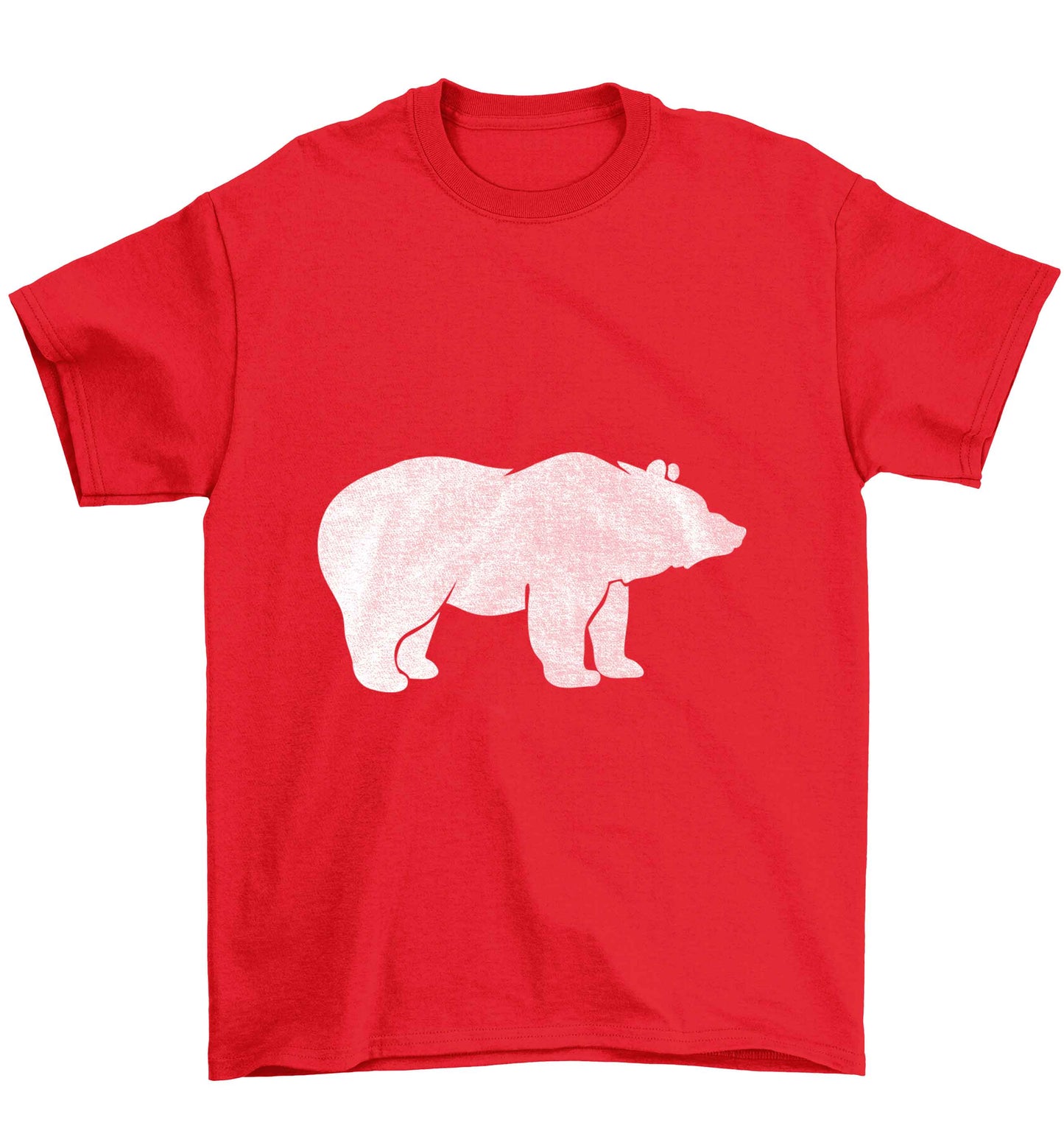 Blue bear Children's red Tshirt 12-13 Years
