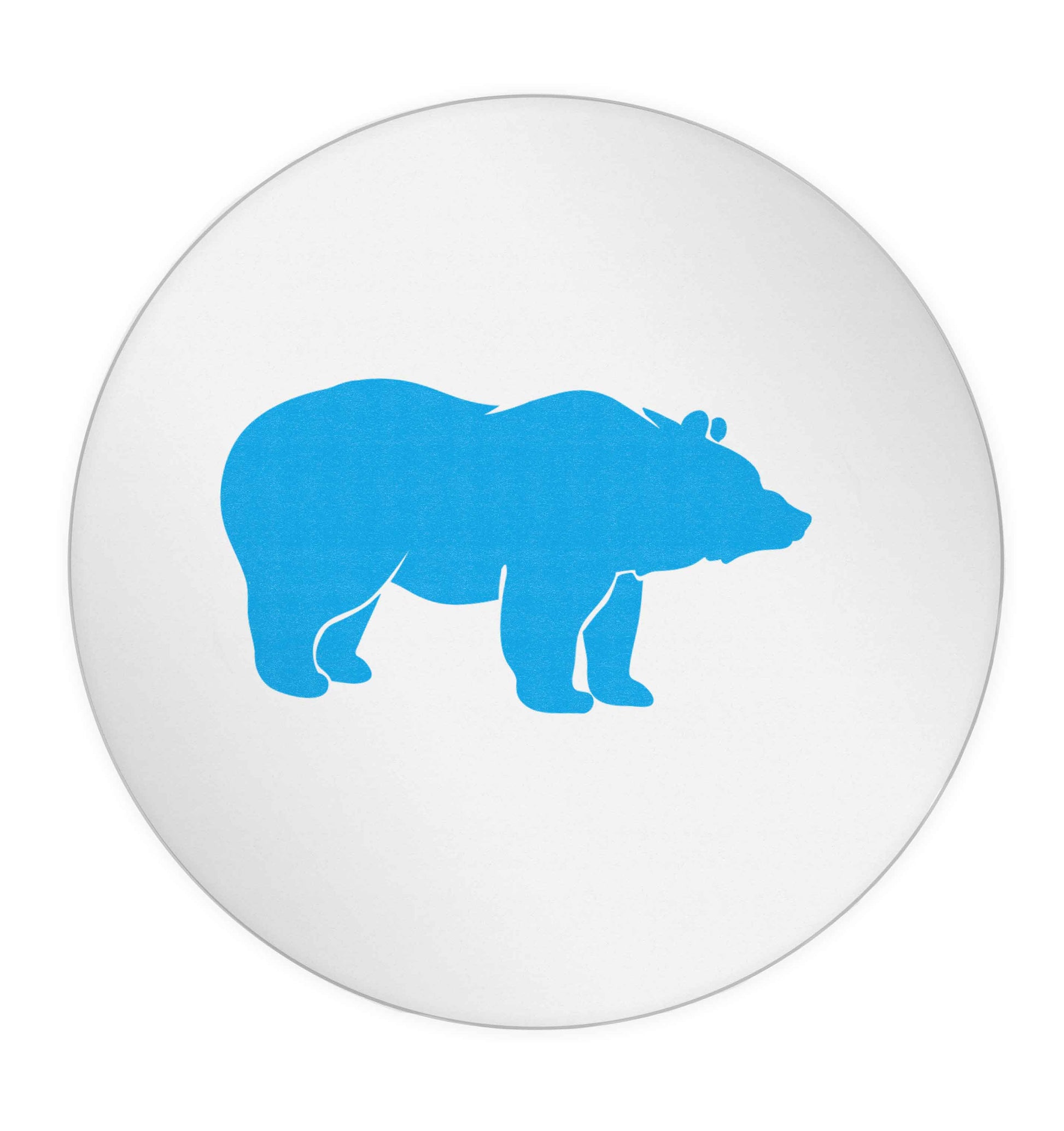 Blue bear 24 @ 45mm matt circle stickers