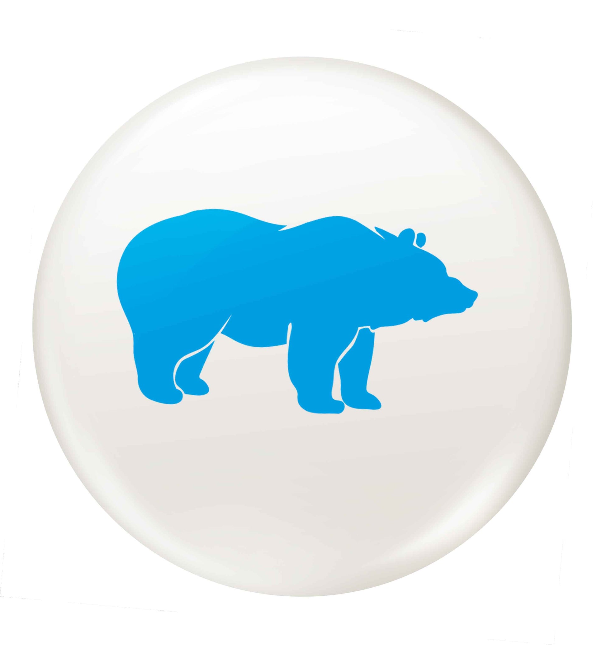 Blue bear small 25mm Pin badge