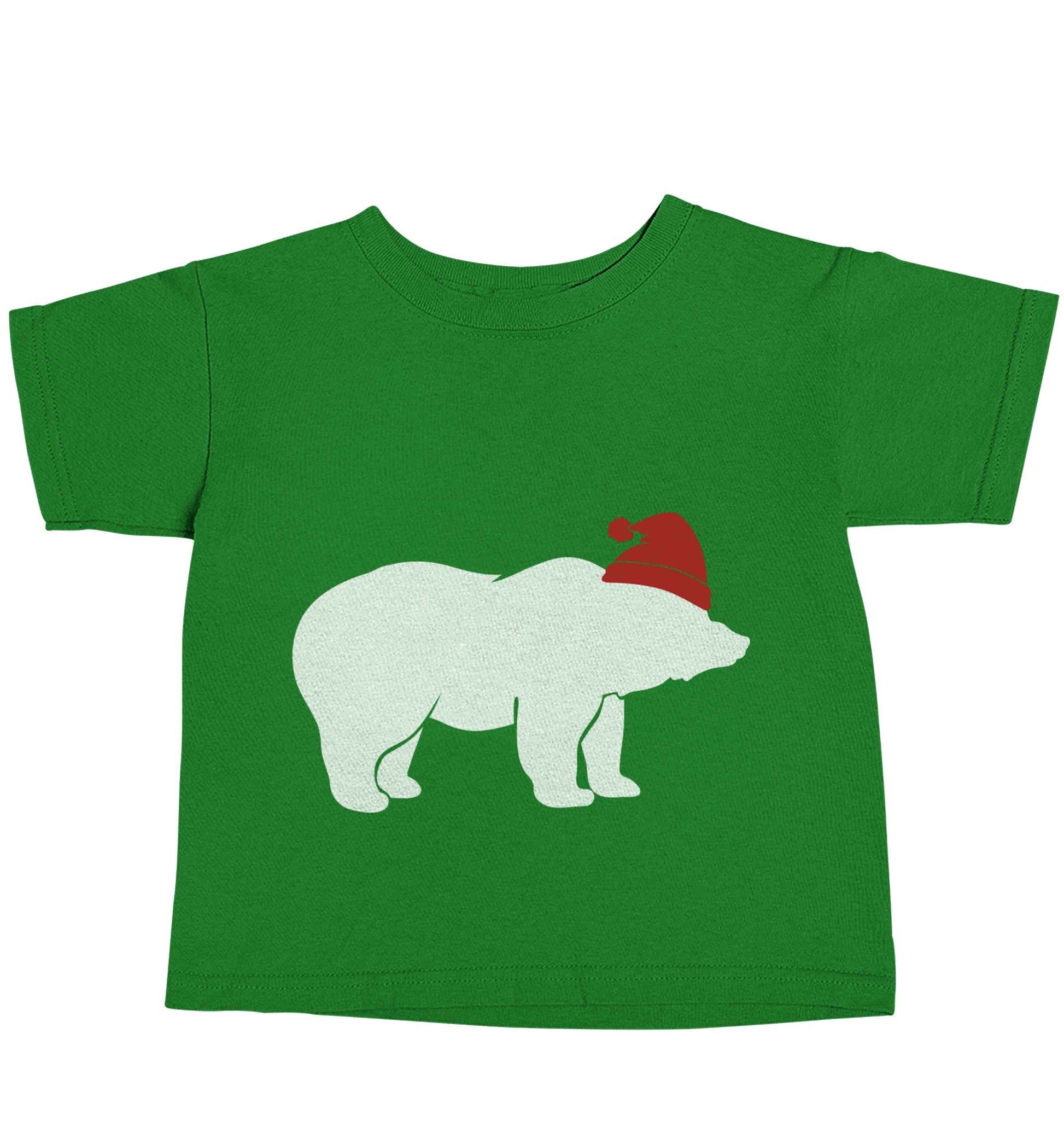 Blue bear Santa green baby toddler Tshirt 2 Years