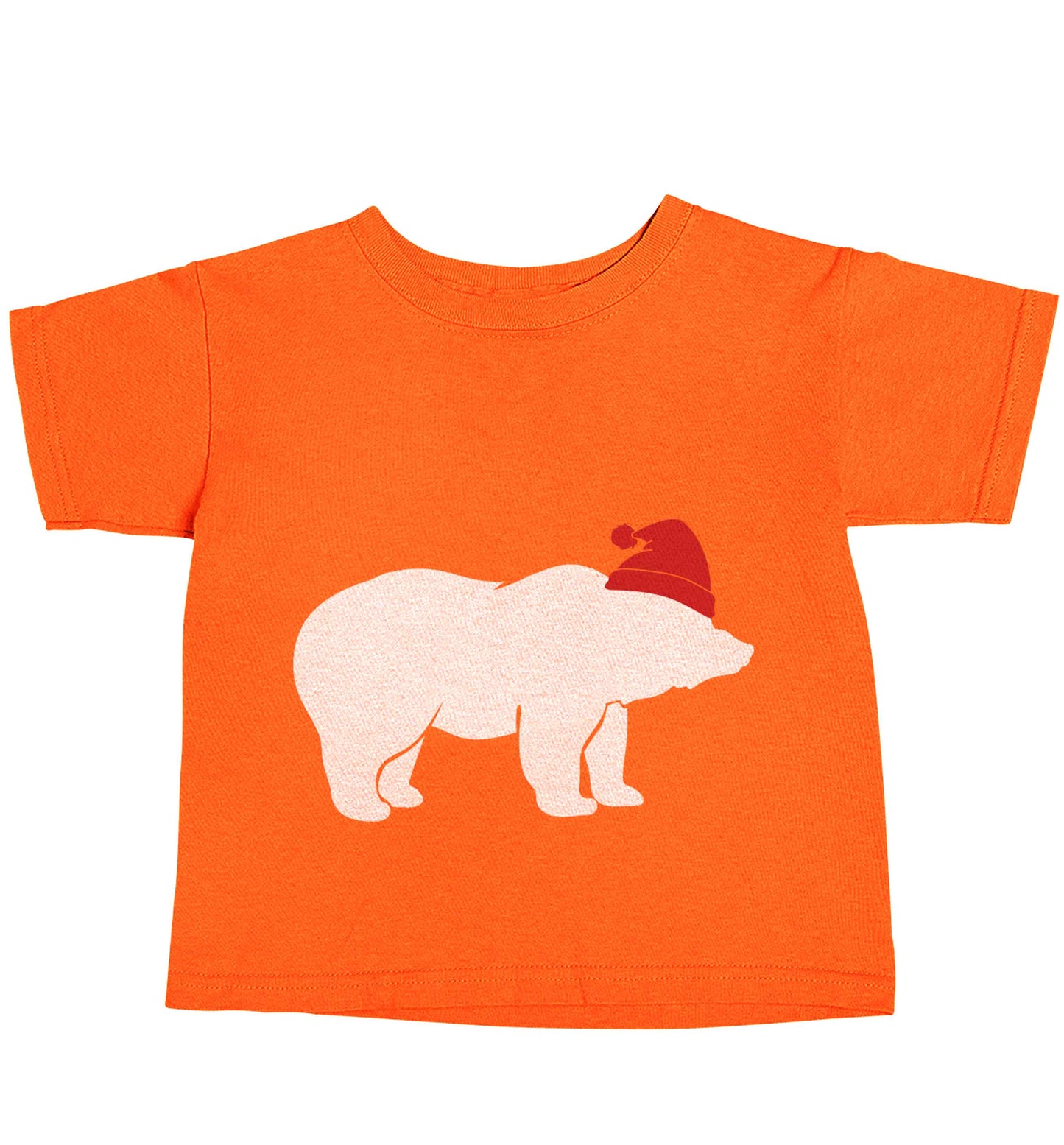 Blue bear Santa orange baby toddler Tshirt 2 Years
