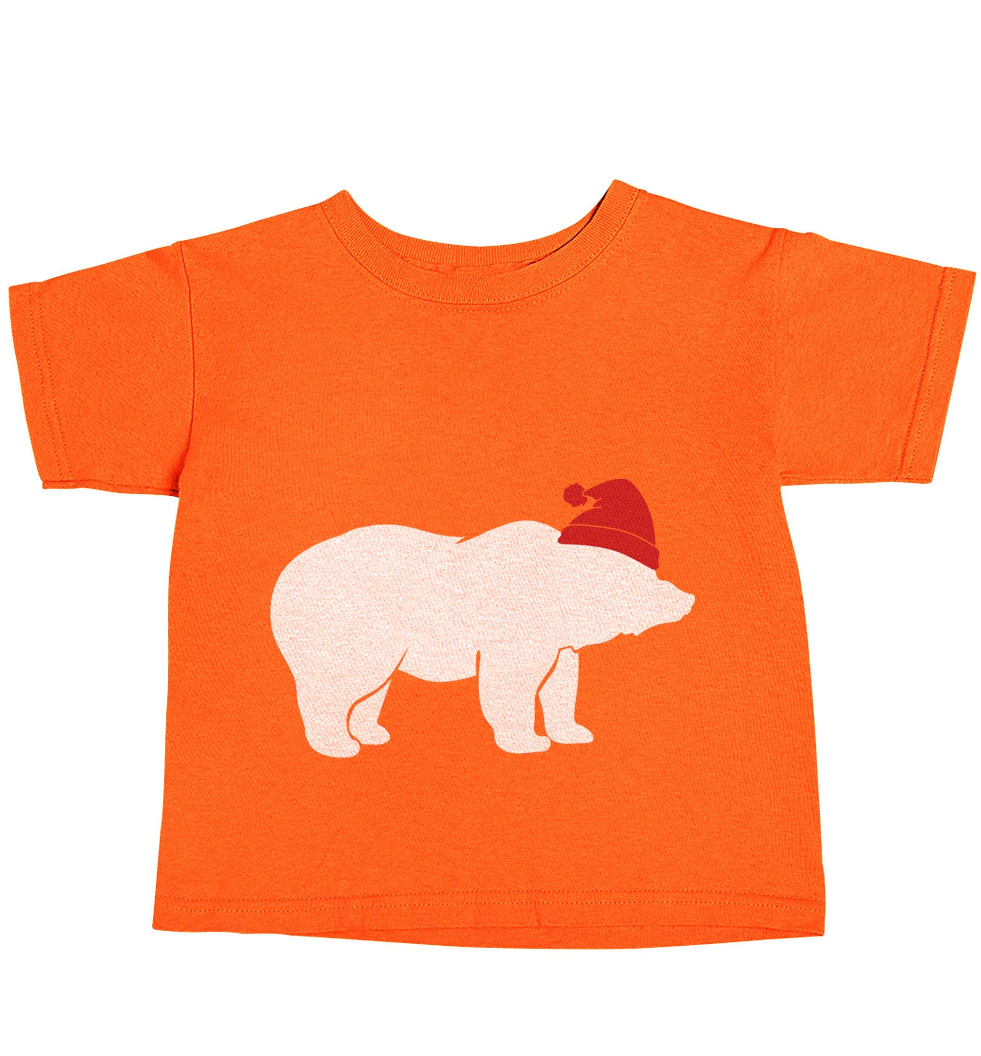 Blue bear Santa orange baby toddler Tshirt 2 Years
