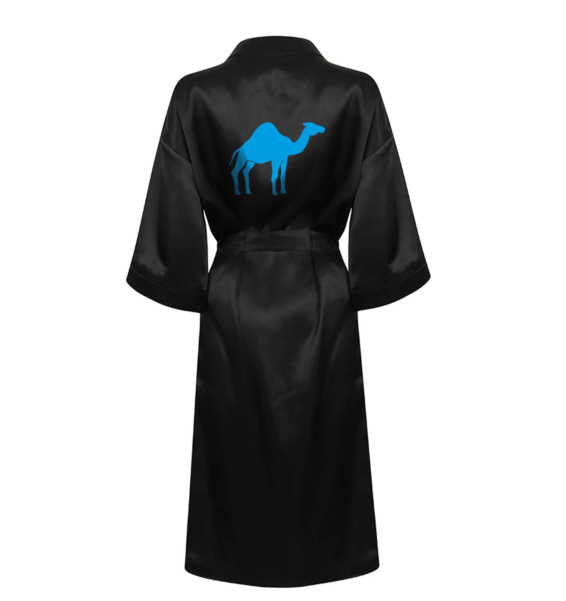 Blue camel XL/XXL black ladies dressing gown size 16/18