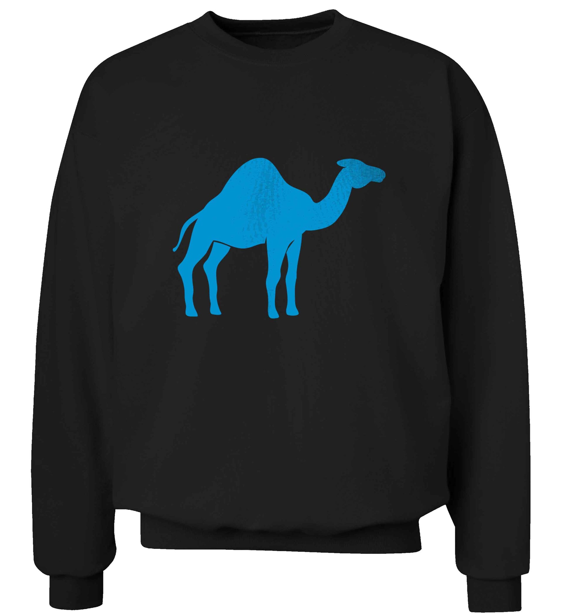 Blue camel adult's unisex black sweater 2XL