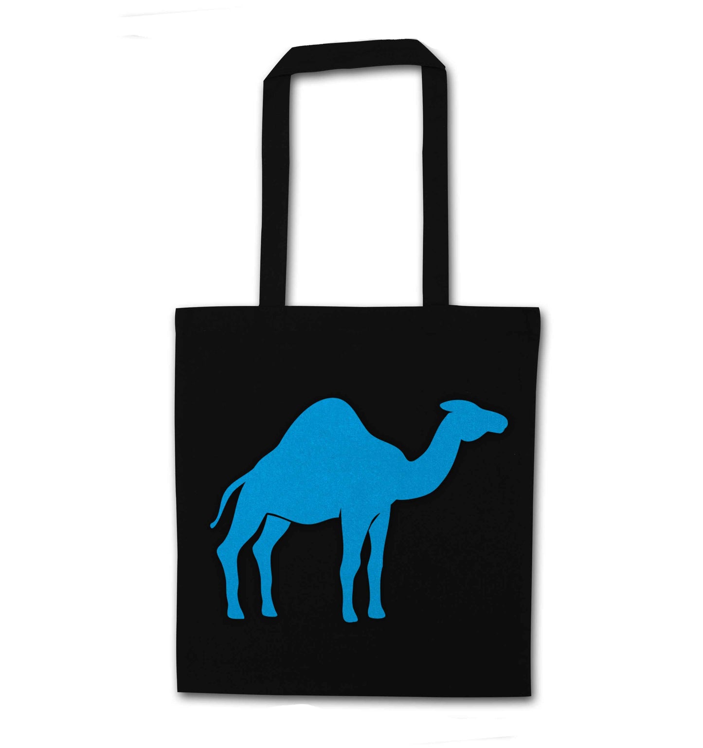 Blue camel black tote bag