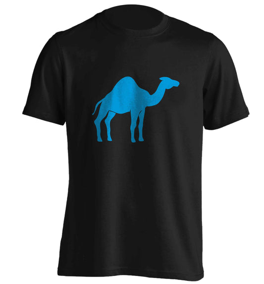 Blue camel adults unisex black Tshirt 2XL